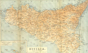 Mapa de Sicilia