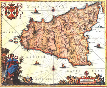 Mapa de Sicilia