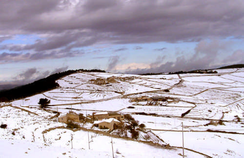 Montes Ibleos en invierno